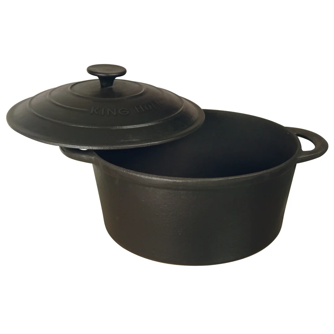 Garnek, żeliwo, Ø21cm 2,4l, czarny Kinghoff — zdjęcie 4