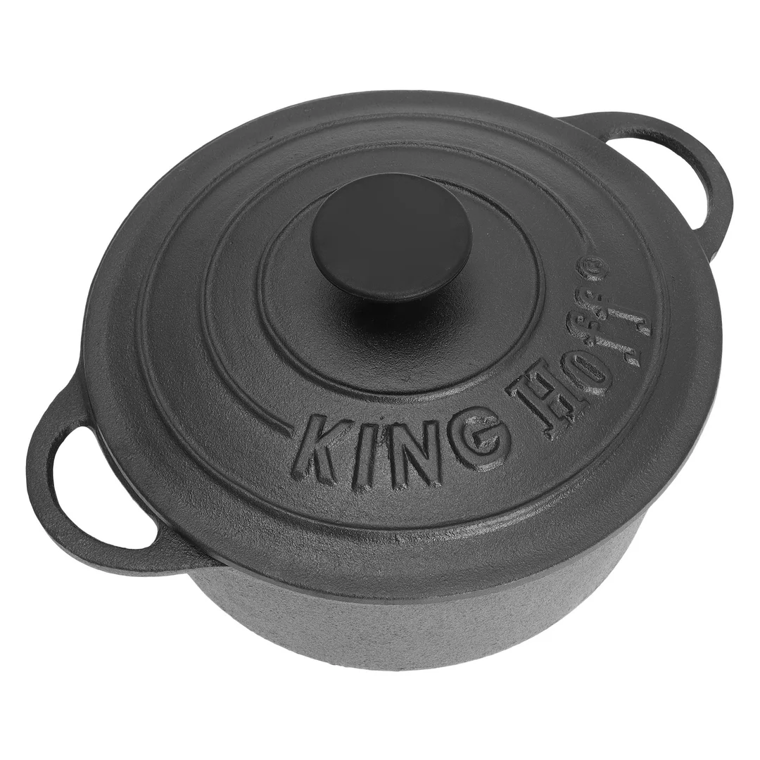 Garnek, żeliwo, Ø21cm 2,4l, czarny Kinghoff — zdjęcie 6