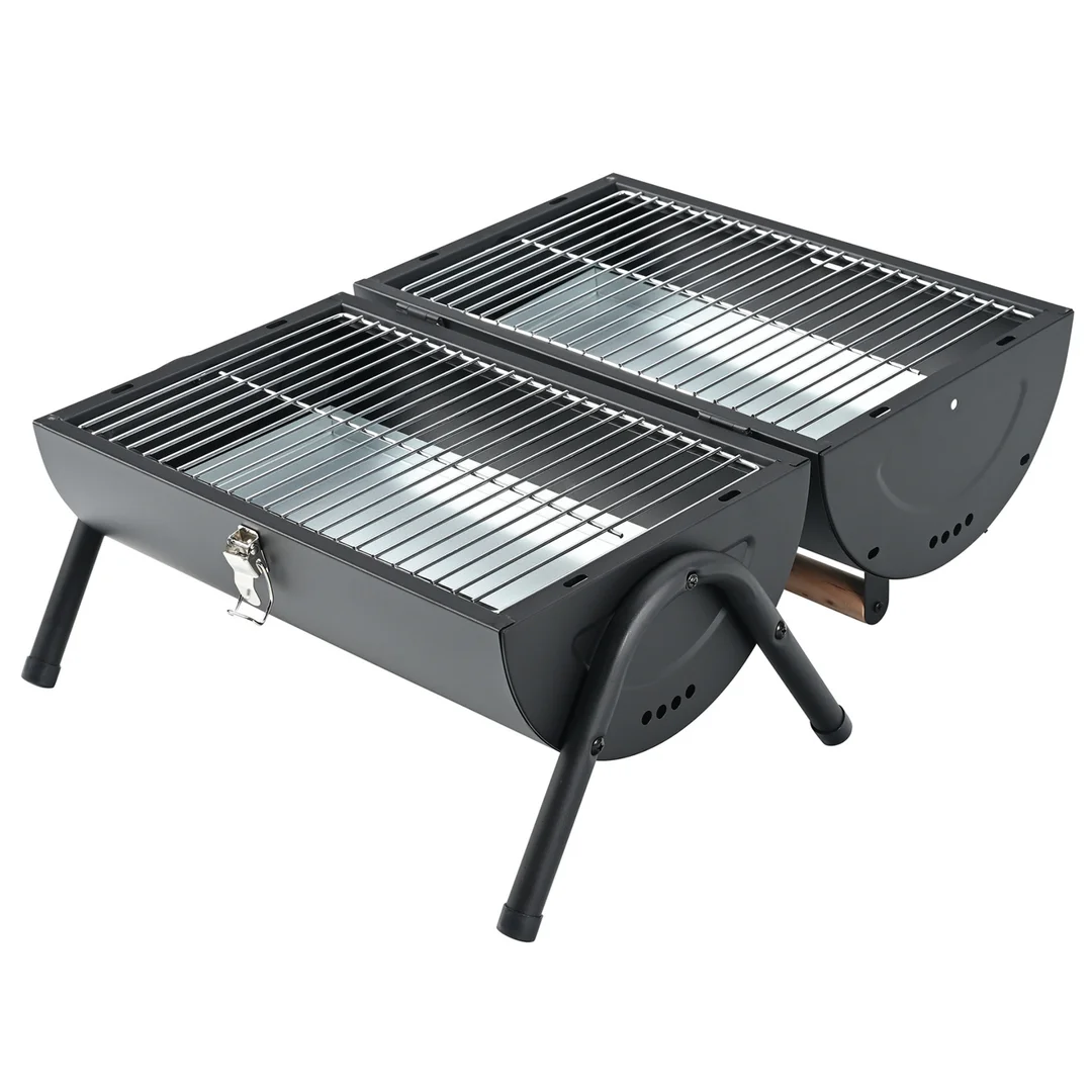 Grill ogrodowy, węglowy, przenośny, turystyczny, KINGHoff — zdjęcie 16