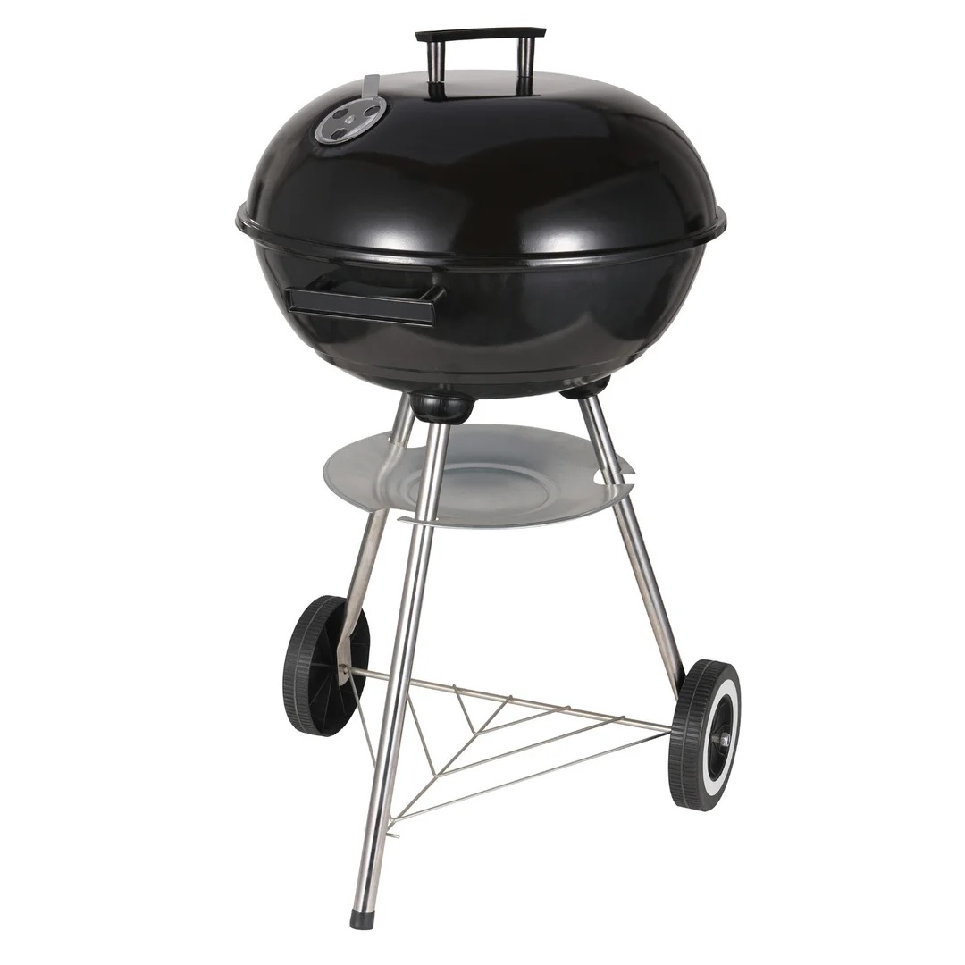 Grill węglowy ogrodowy, z pokrywą, na kółkach, KINGHOFF, KH-2033 — zdjęcie 13
