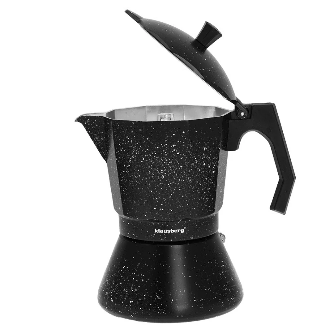 Kawiarka espresso, czarny marmurek 9 filiżanek Klausberg — zdjęcie 4