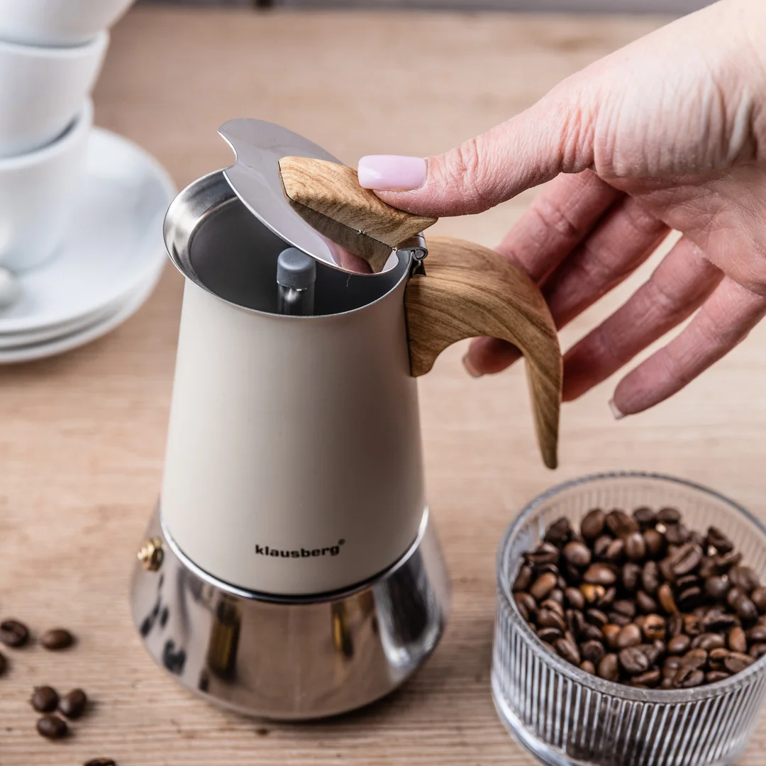 Kawiarka stalowa espresso, 200 ml, indukcja, Klausberg KB-7994 — zdjęcie 13