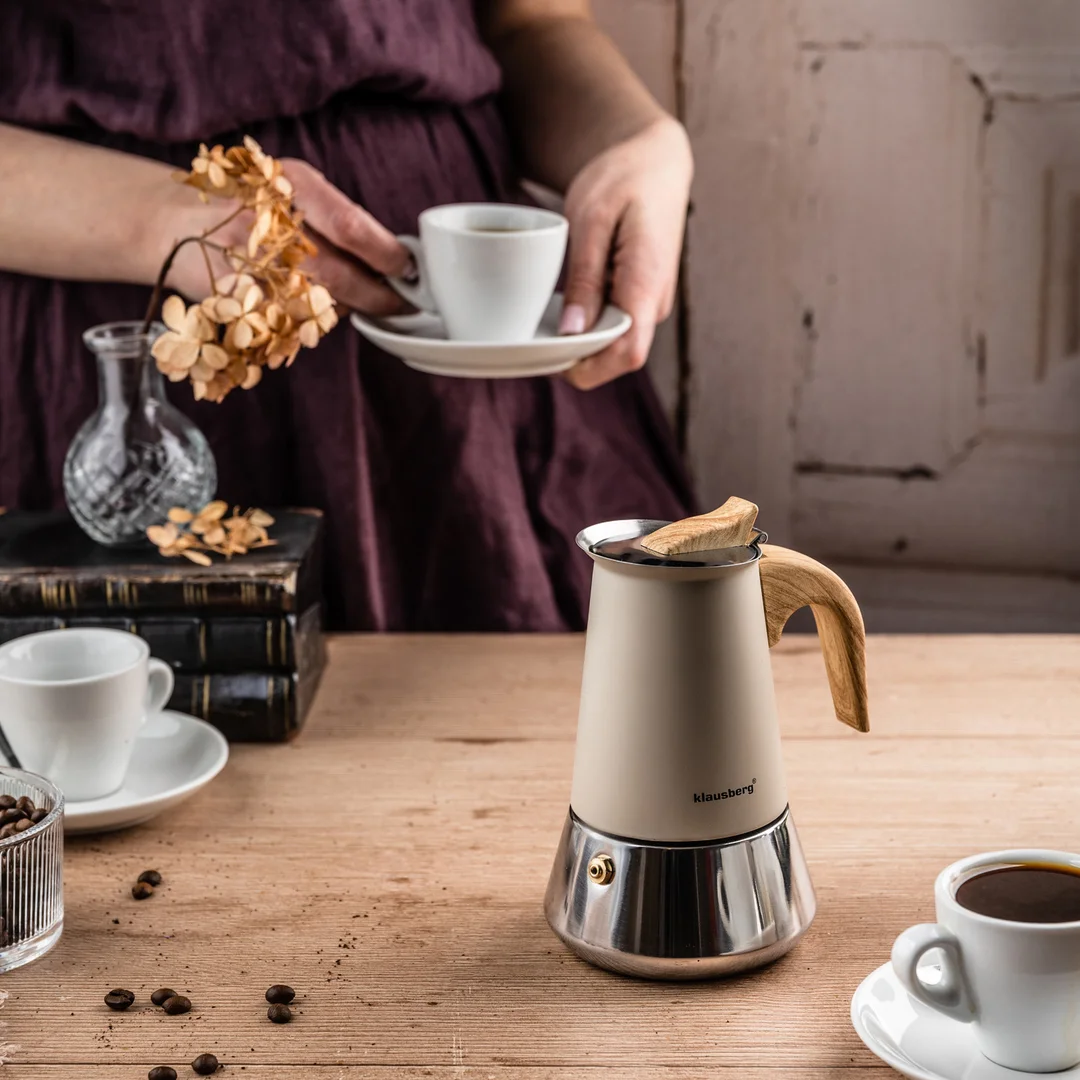Kawiarka stalowa espresso, 200 ml, indukcja, Klausberg KB-7994 — zdjęcie 15