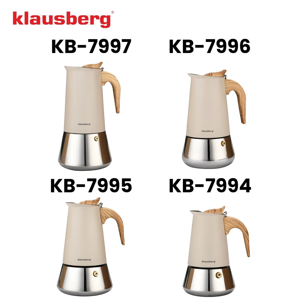 Kawiarka stalowa espresso, 200 ml, indukcja, Klausberg KB-7994 — zdjęcie 11