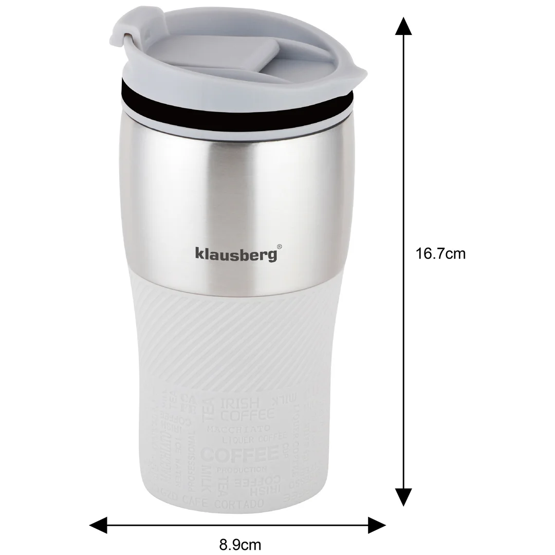 Kubek termiczny, beżowy, 320ml Klausberg