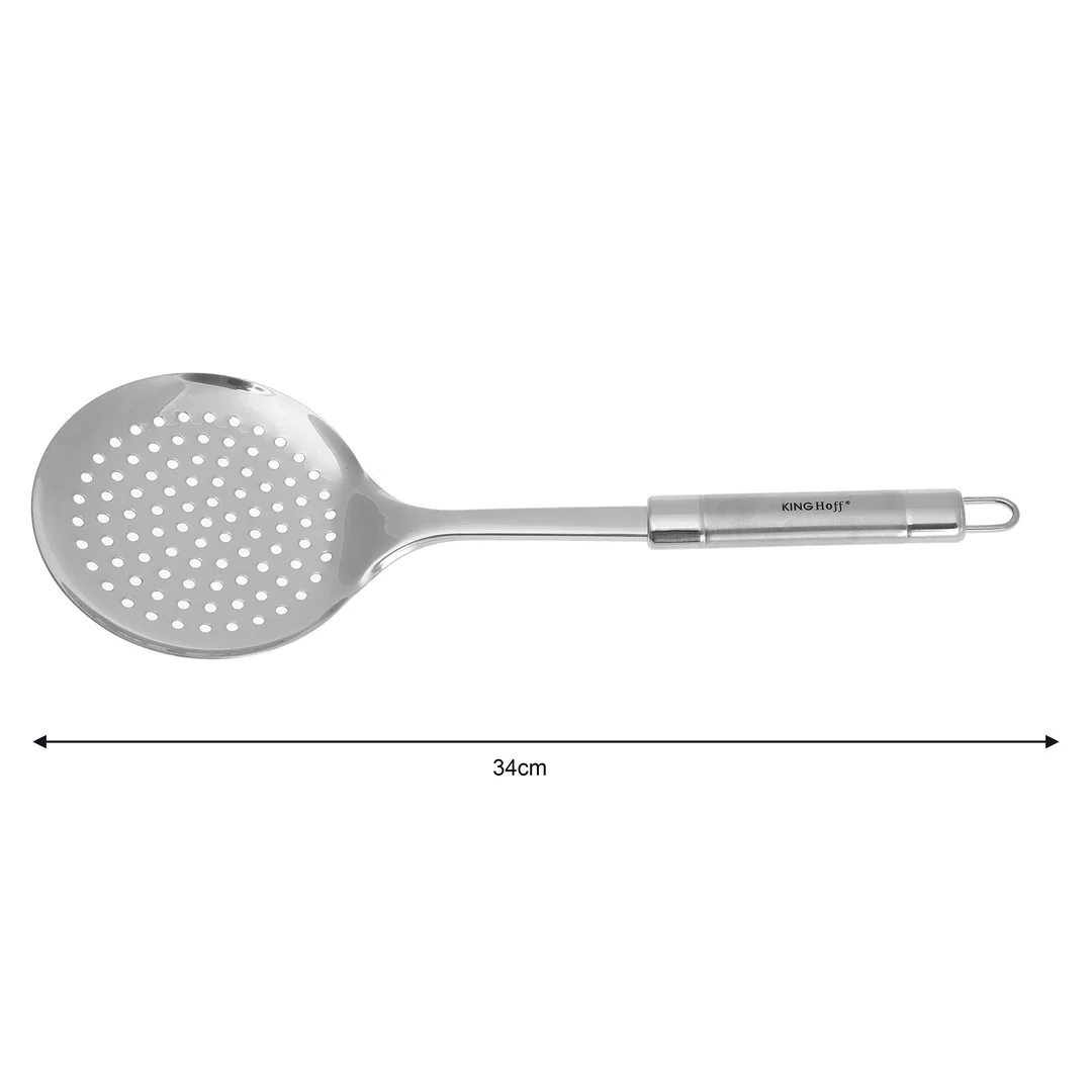 Łyżka cedzakowa, stal 34cm Kinghoff — zdjęcie 5