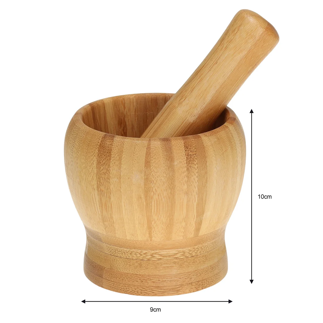Moździerz, bambus zestaw 2 elementy, ø9,8x9cm Kinghoff — zdjęcie 3