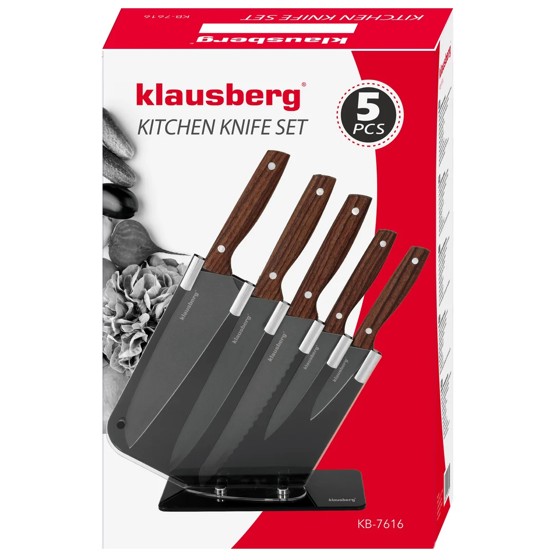 Noże kuchenne, zestaw 5 elementów, Klausberg, KB-7616 — zdjęcie 9