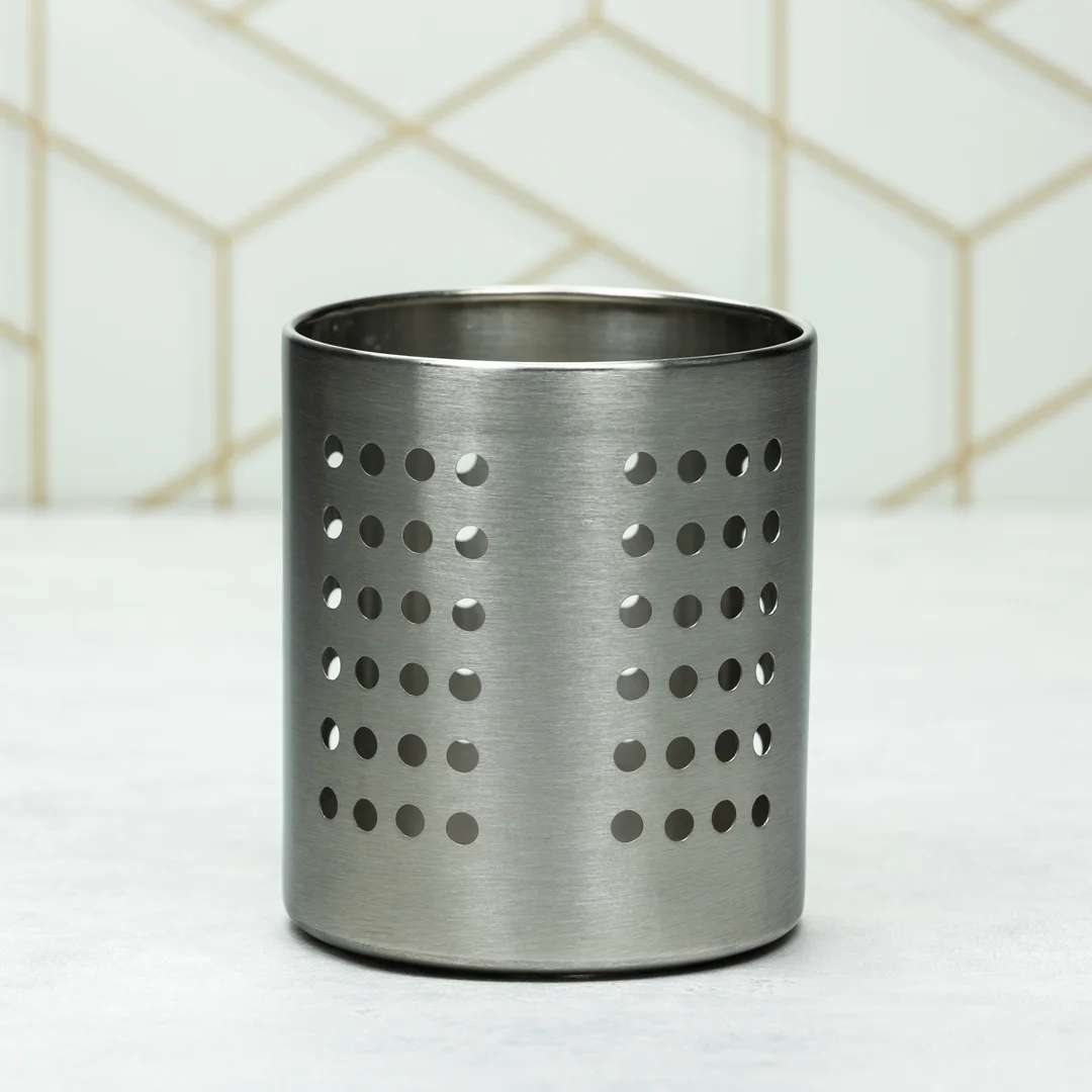 Ociekacz na sztućce, stal Ø10,5x13,5 cm Kinghoff — zdjęcie 3