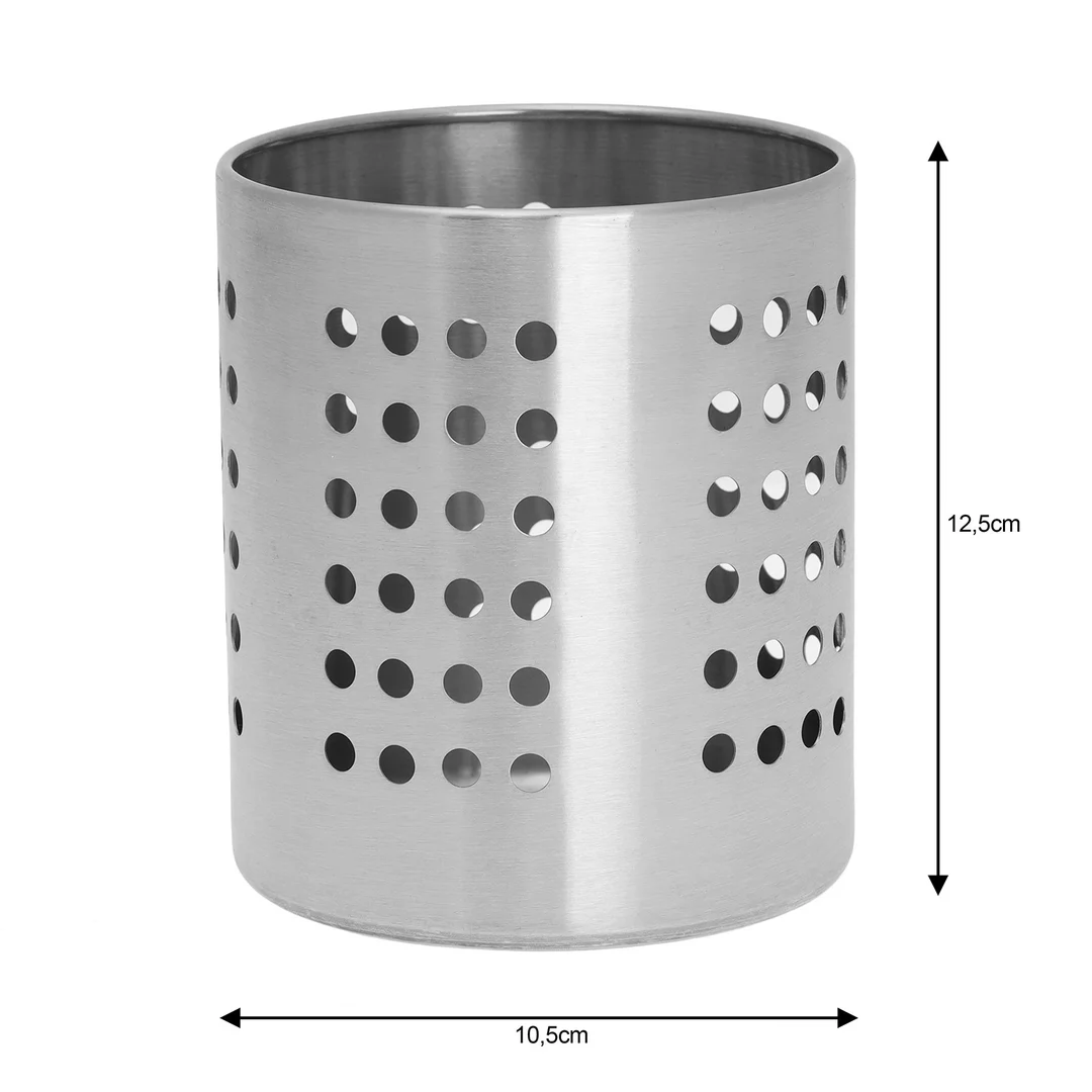 Ociekacz na sztućce, stal Ø10,5x13,5 cm Kinghoff — zdjęcie 4