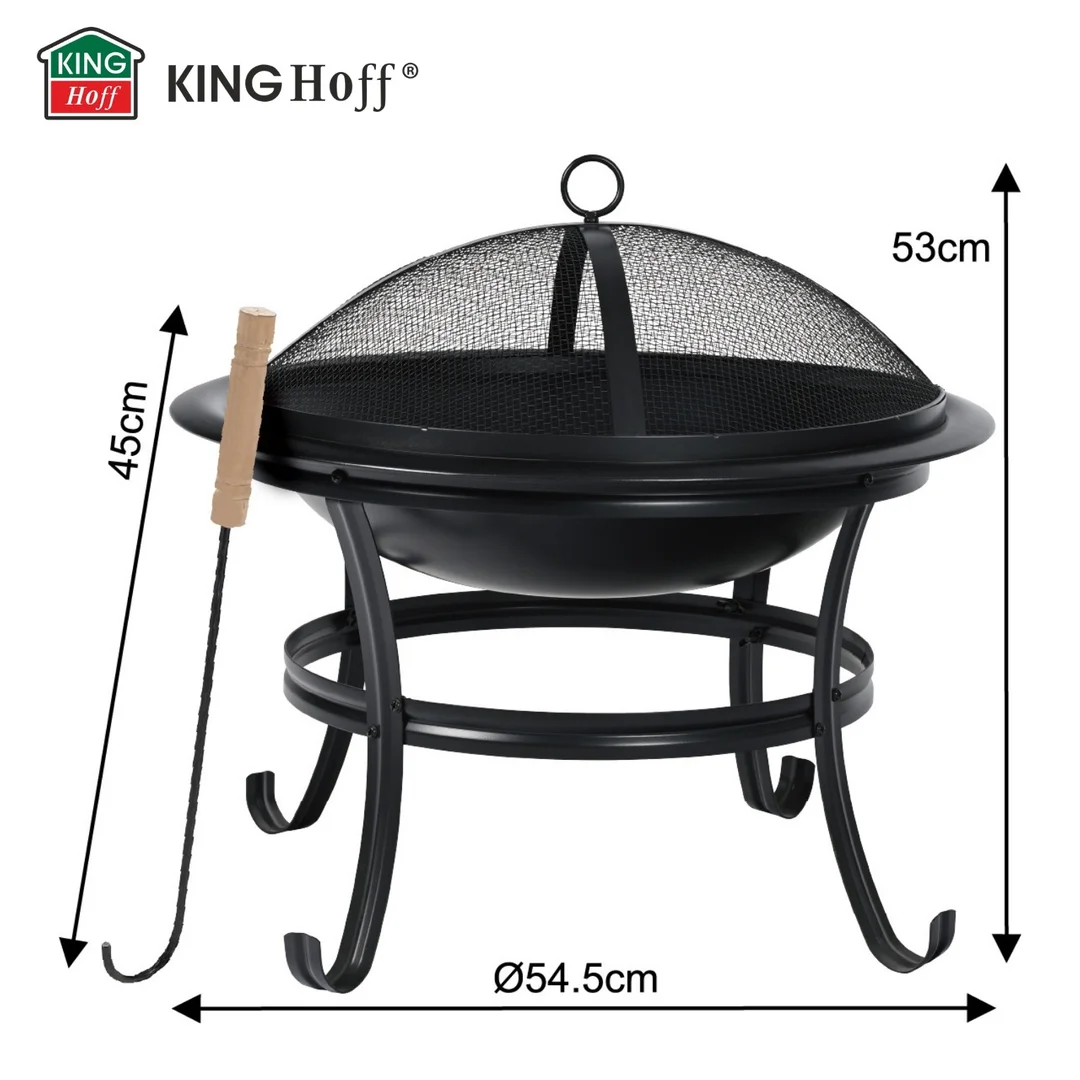 Palenisko ogrodowe, z pogrzebacz, grill, ognisko, 54,5cm, Klausberg, KB-2030 — zdjęcie 12