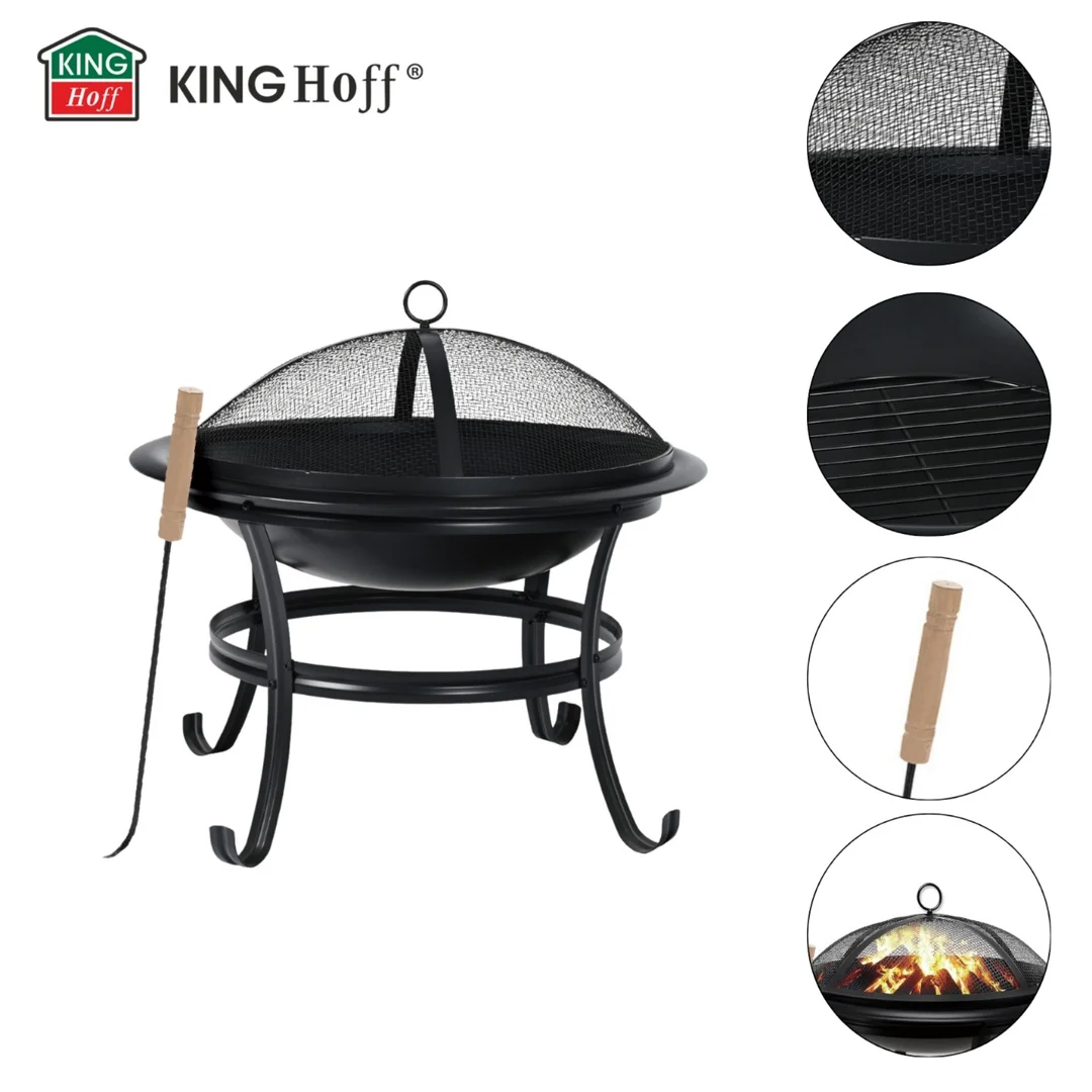 Palenisko ogrodowe, z pogrzebacz, grill, ognisko, 54,5cm, Klausberg, KB-2030 — zdjęcie 16