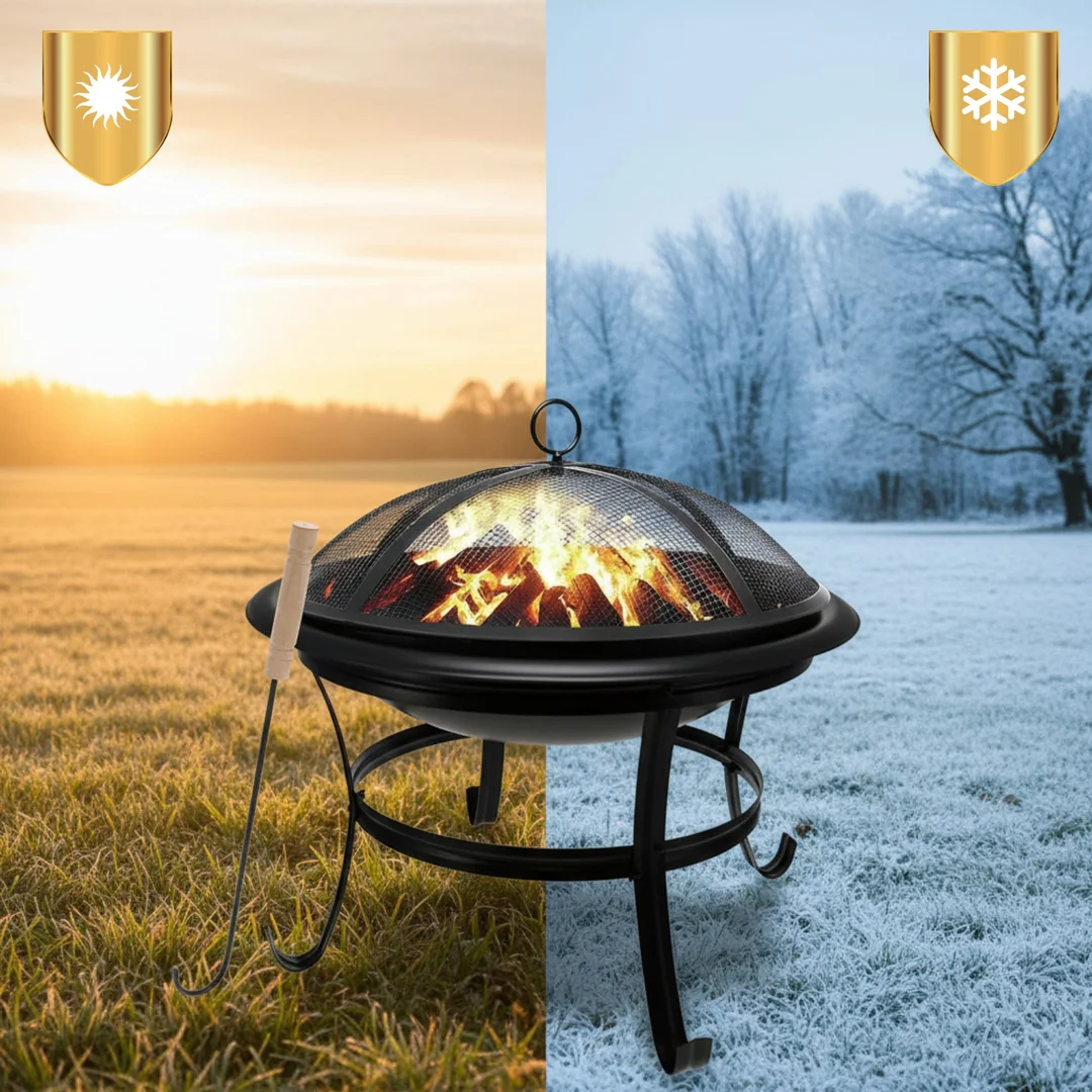 Palenisko ogrodowe, z pogrzebacz, grill, ognisko, 54,5cm, Klausberg, KB-2030 — zdjęcie 5