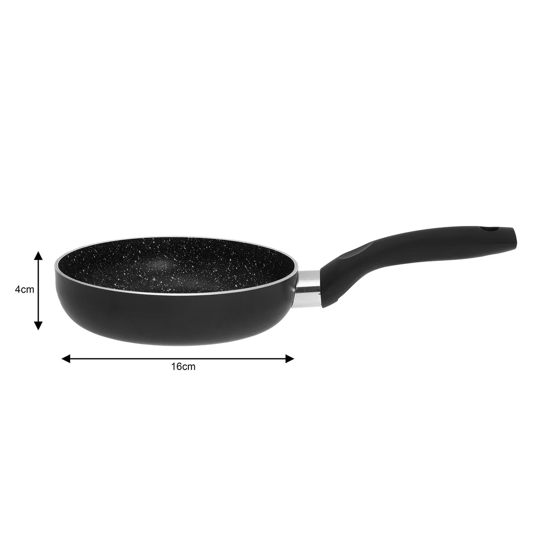 Patelnia Ø16cm, aluminium, czarny marmurek Kinghoff — zdjęcie 4