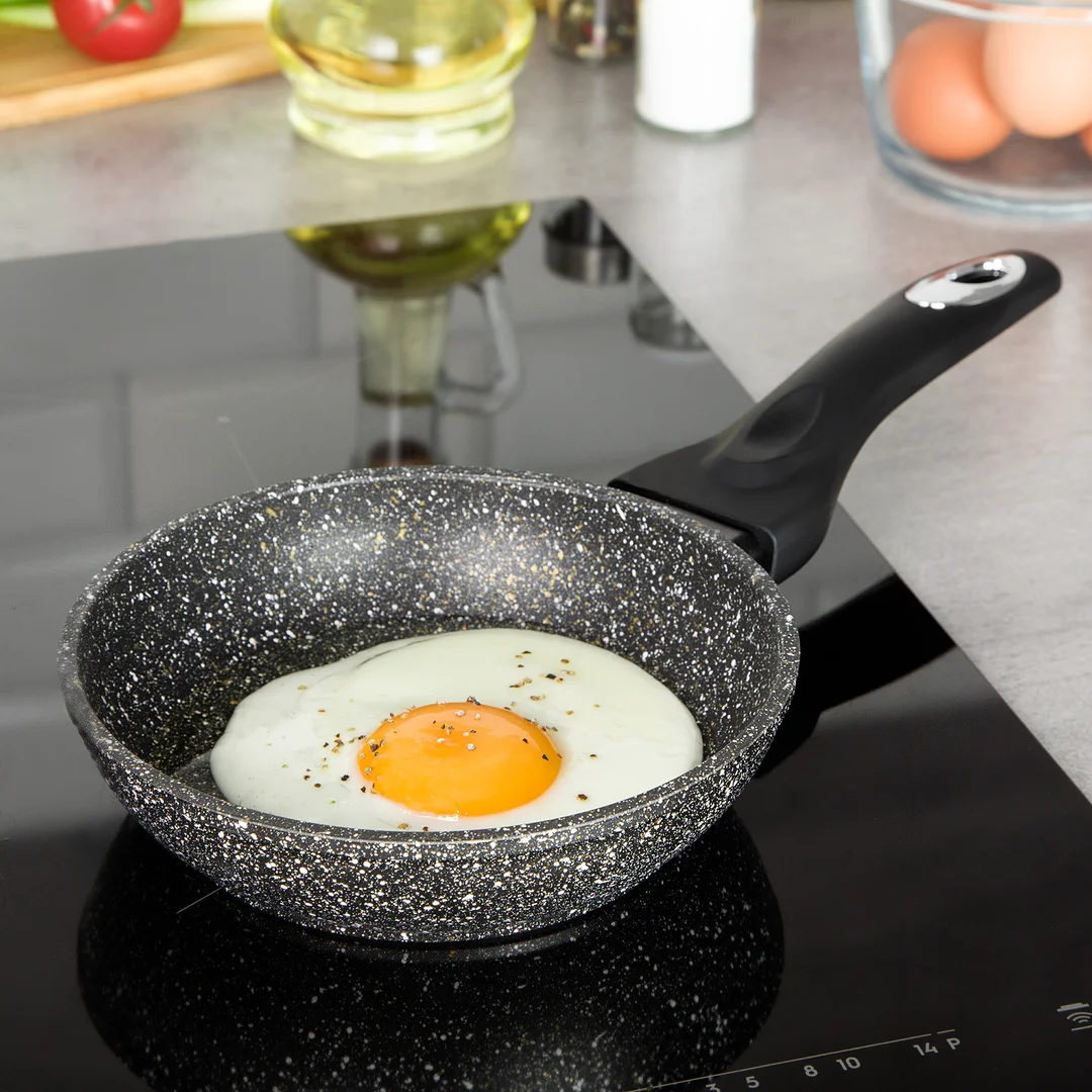 Patelnia aluminium, czarny marmurek, Ø16cm Klausberg — zdjęcie 2