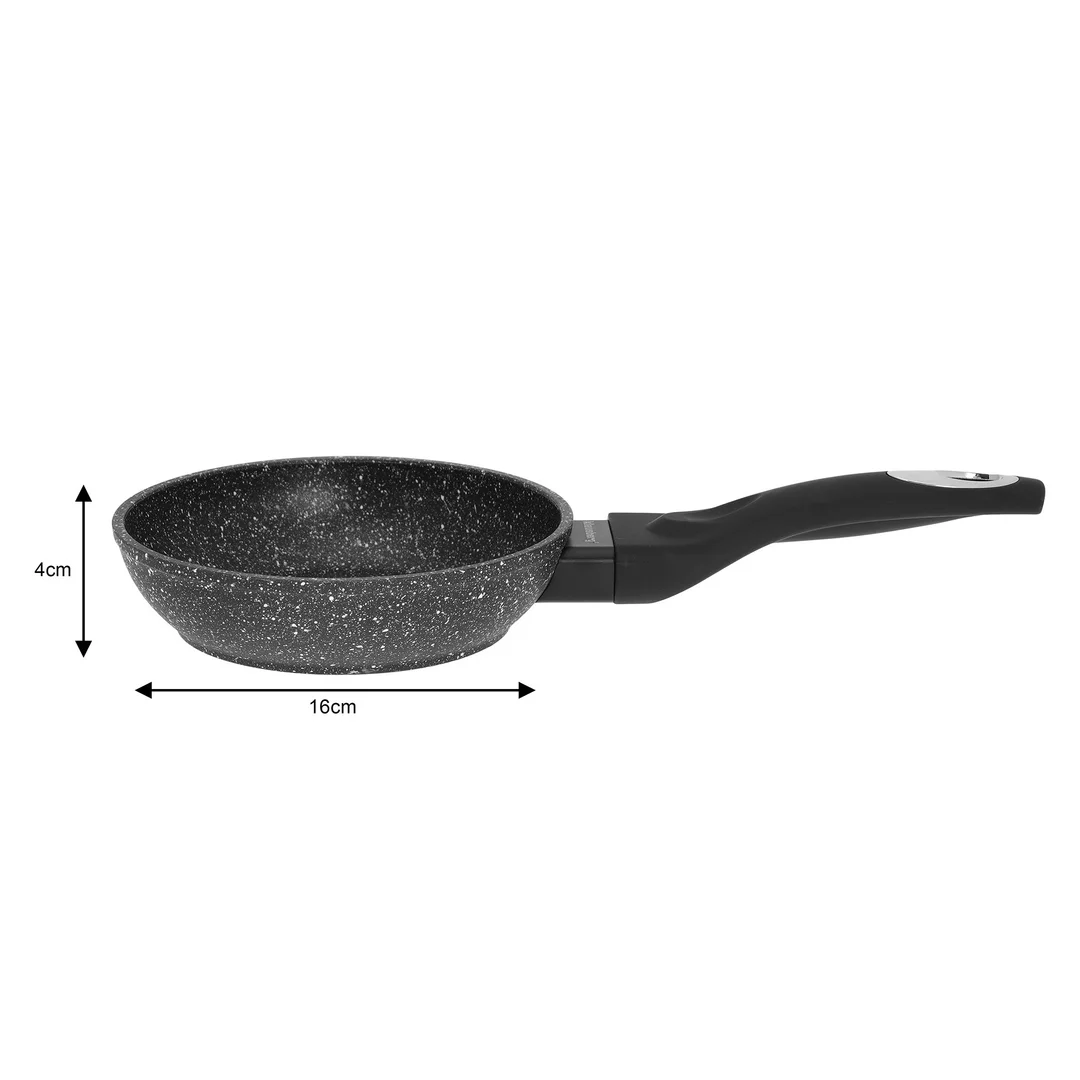 Patelnia aluminium, czarny marmurek, Ø16cm Klausberg — zdjęcie 3