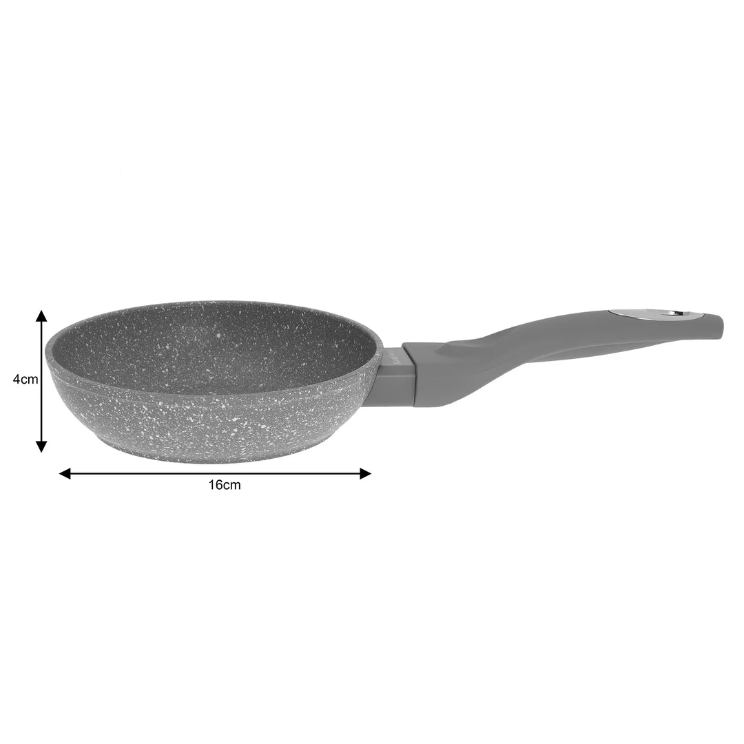 Patelnia aluminium, szary marmurek, Ø16cm Klausberg — zdjęcie 3