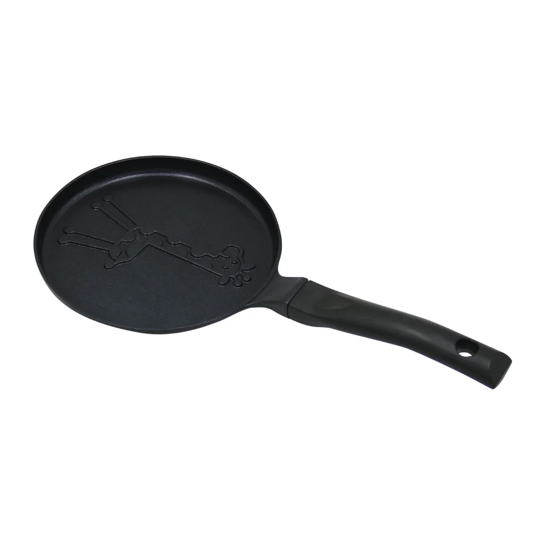 Patelnia do naleśników, wzór żyrafa, aluminiowa, nieprzywierająca powłoka, czarna, Ø18 cm, Klausberg, KB-7975 — zdjęcie 13