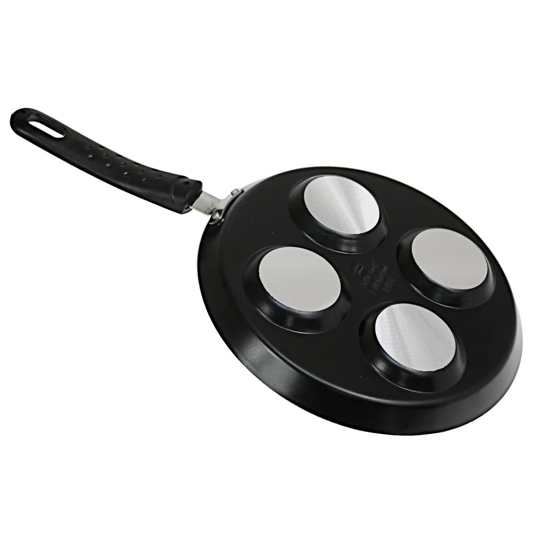 Patelnia do smażenia jajek, aluminium czarny marmurek Ø24cm Kinghoff — zdjęcie 4