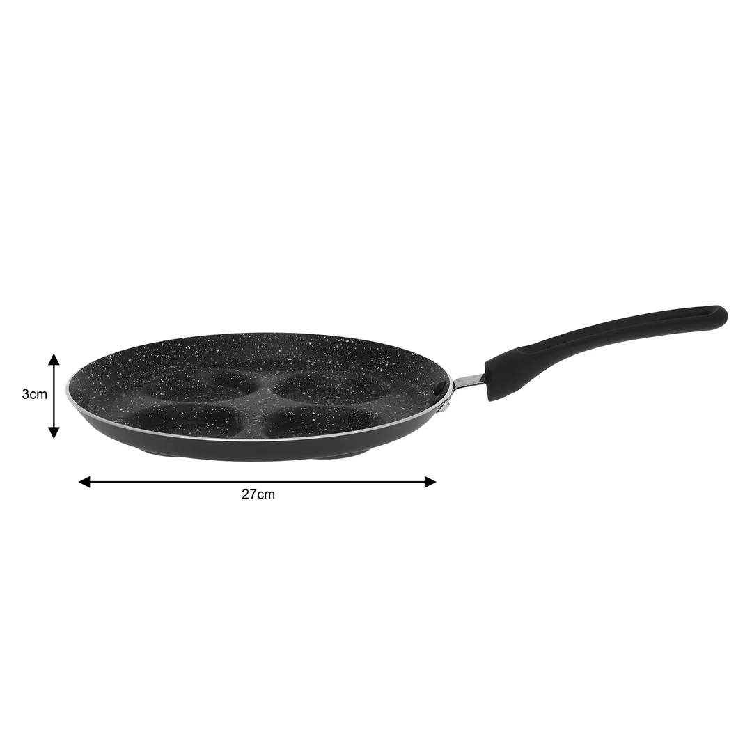Patelnia do smażenia jajek, aluminium czarny marmurek Ø24cm Kinghoff — zdjęcie 5