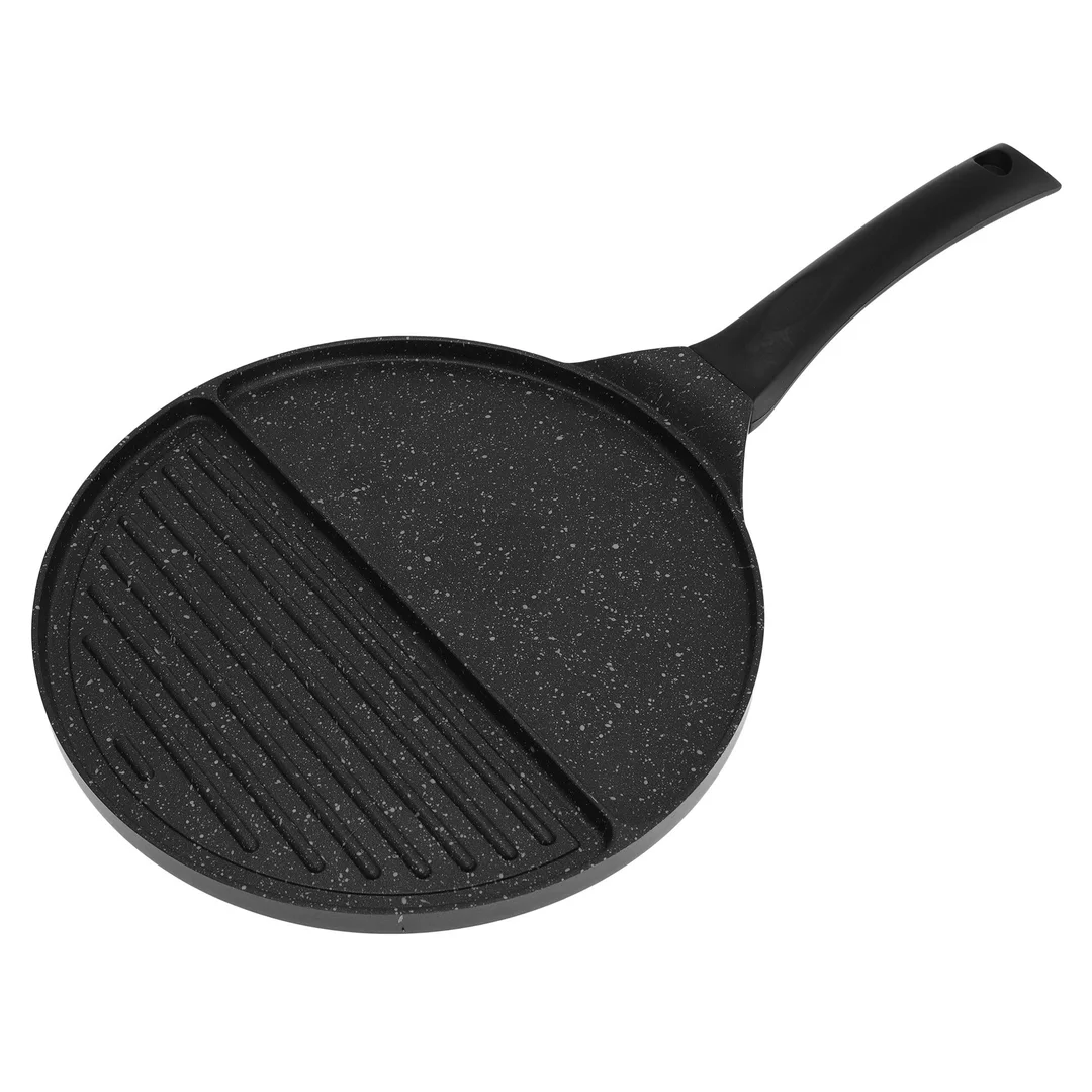 Patelnia dwudzielna, aluminium, czarny marmurek Ø27cm Kinghoff — zdjęcie 4