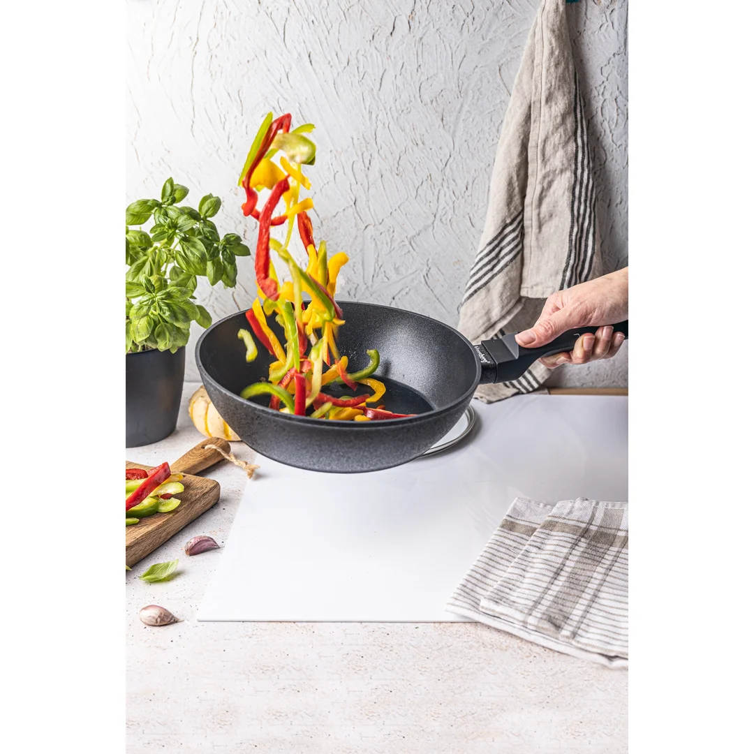 Patelnia głęboka z pokrywką, Ø28CM Klausberg, KB-7692 — zdjęcie 2