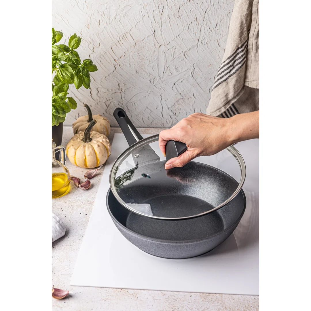 Patelnia głęboka z pokrywką, Ø28CM Klausberg, KB-7692 — zdjęcie 5
