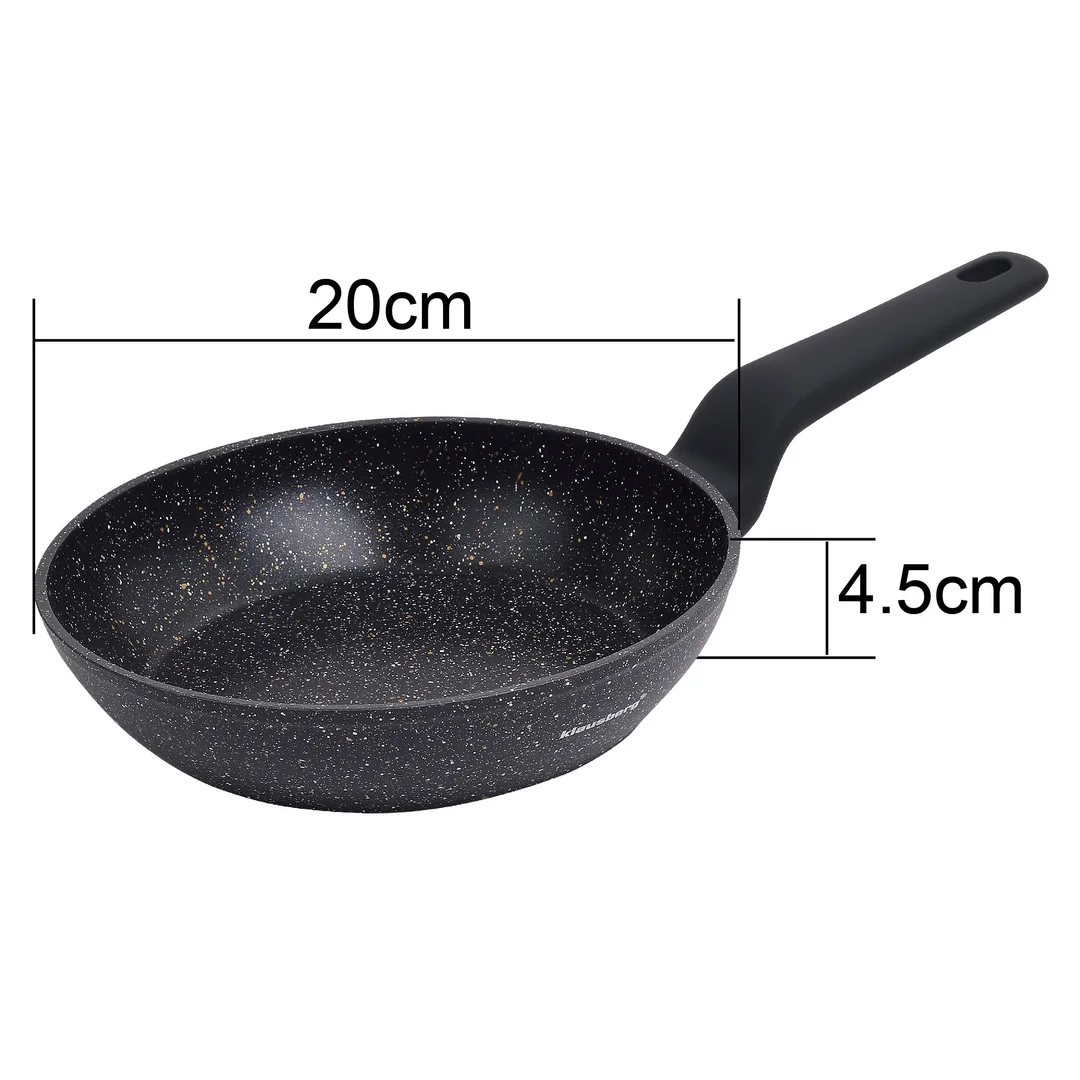 Patelnia, kolor czarny-marmurek, Ø20CM Klausberg — zdjęcie 7