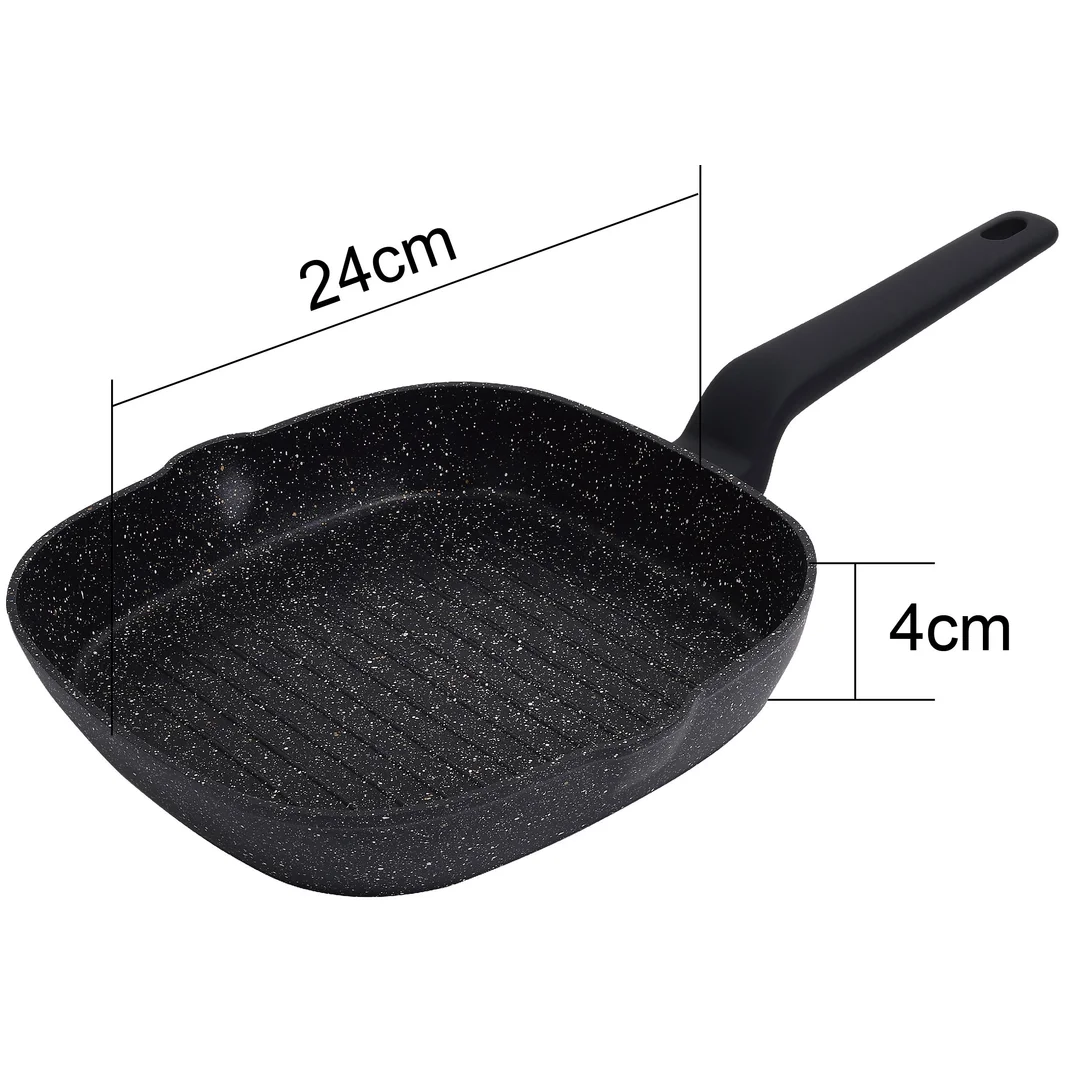 Patelnia, kolor czarny-marmurek, Ø24CM Klausberg — zdjęcie 7