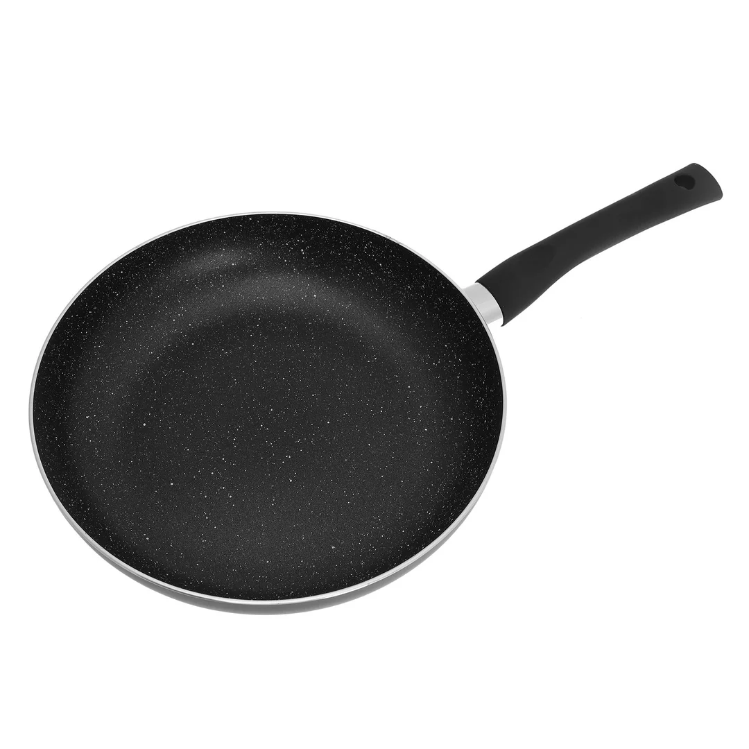 Patelnia z pokrywką Ø28cm , aluminium, czarny marmurek Kinghoff — zdjęcie 4