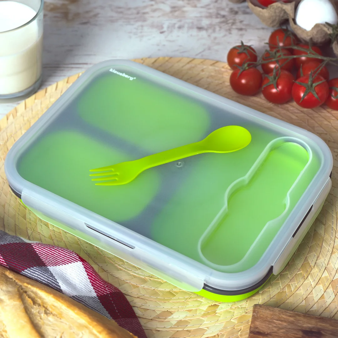 Pojemnik, lunchbox, silikon, różne kolory 1100 ml Klausberg — zdjęcie 5