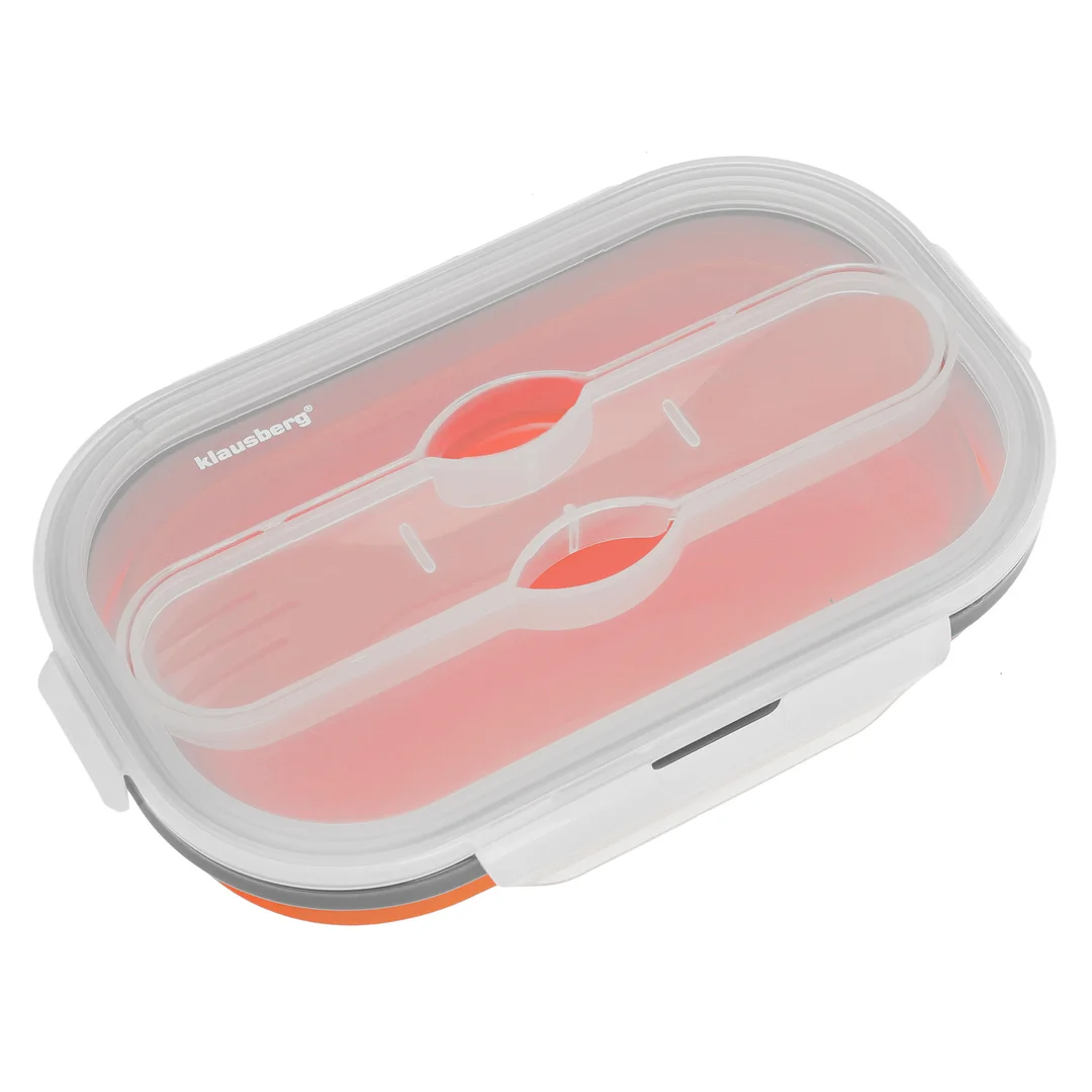 Pojemnik, lunchbox, silikon, różne kolory 800ml Klausberg — zdjęcie 5