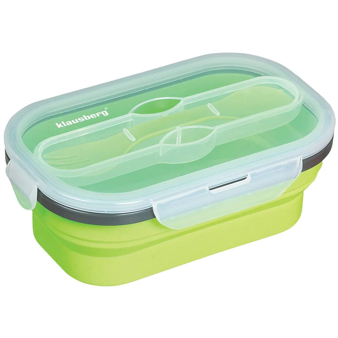 Pojemnik, lunchbox, silikon, różne kolory 800ml Klausberg — zdjęcie 7