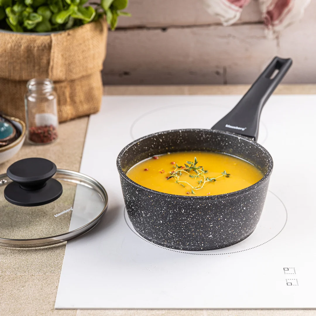 Rondel marmurowy 16 cm z pokrywką, nieprzywierający, Klausberg KB-7986 — zdjęcie 12