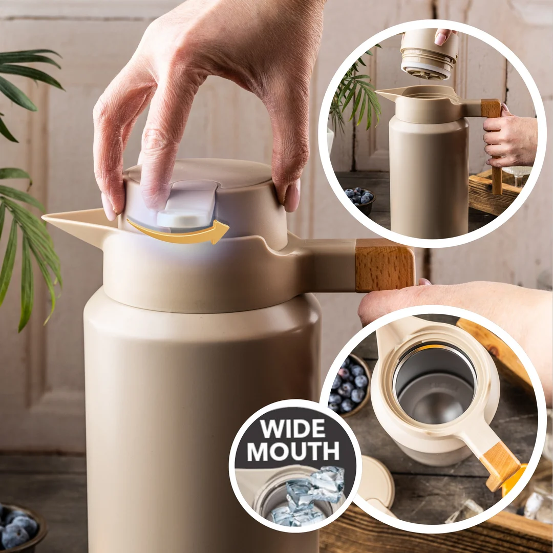 Termos konferencyjny, 2L, stal 304, BPA-Free, beżowy, Klausberg, KB-9014 — zdjęcie 10