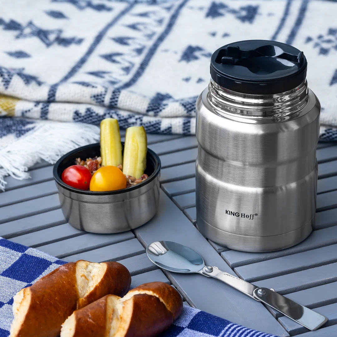 Termos na żywność,stal 0,5l Kinghoff — zdjęcie 2