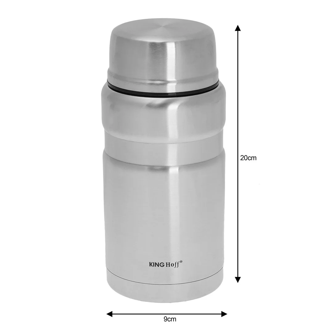 Termos na żywność, stal 0,75l Kinghoff — zdjęcie 3