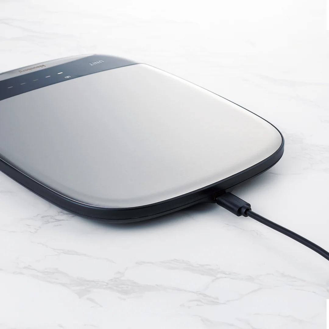 Waga kuchenna LED, 10 kg dokładność 1 g, USB-C, tarowanie, Klausberg — zdjęcie 9