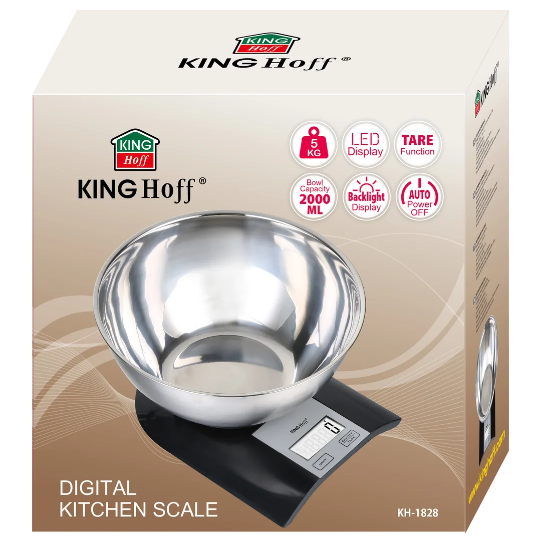 Waga kuchenna z misą, 2L KINGHoff, KH-1828 — zdjęcie 7