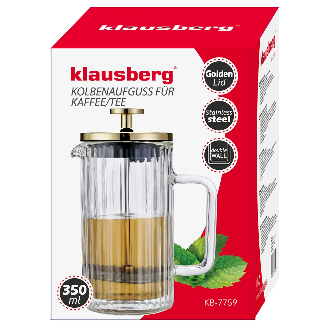 Zaparzacz do kawy/herbaty z dociskiem poj. 0,35l KB7759 — zdjęcie 12