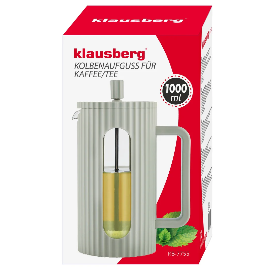 Zaparzacz do kawy/herbaty z dociskiem poj. 1l w kolorze oliwkowym KB7755 — zdjęcie 13