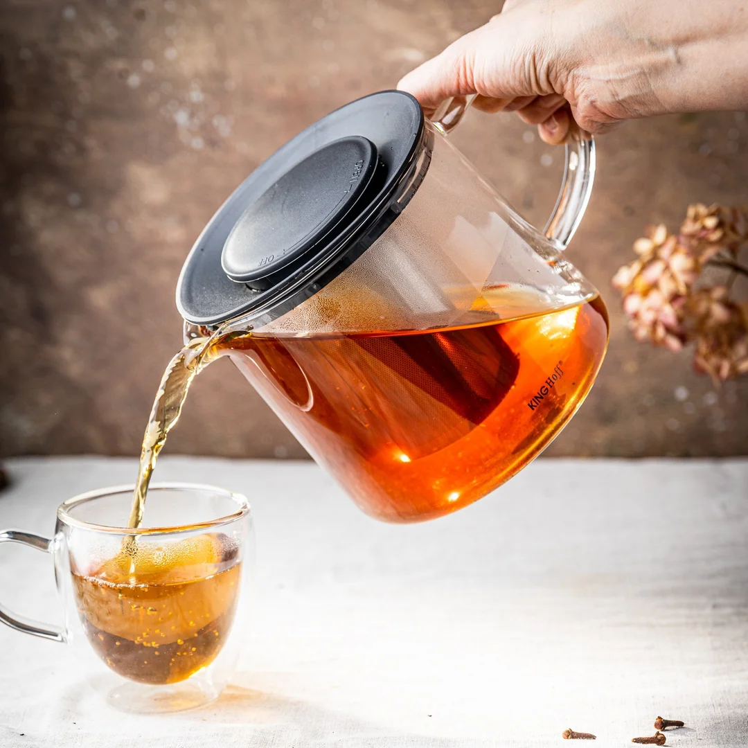 Zaparzacz szklany 1,5l KingHoff — zdjęcie 2