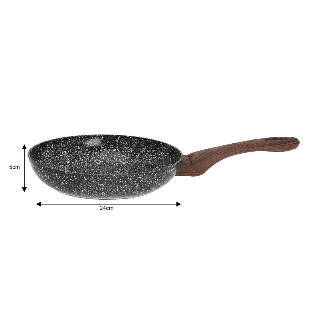 Zestaw 3 patelni, aluminium szary marmurek Ø20/24/28cm, KingHoff — zdjęcie 6
