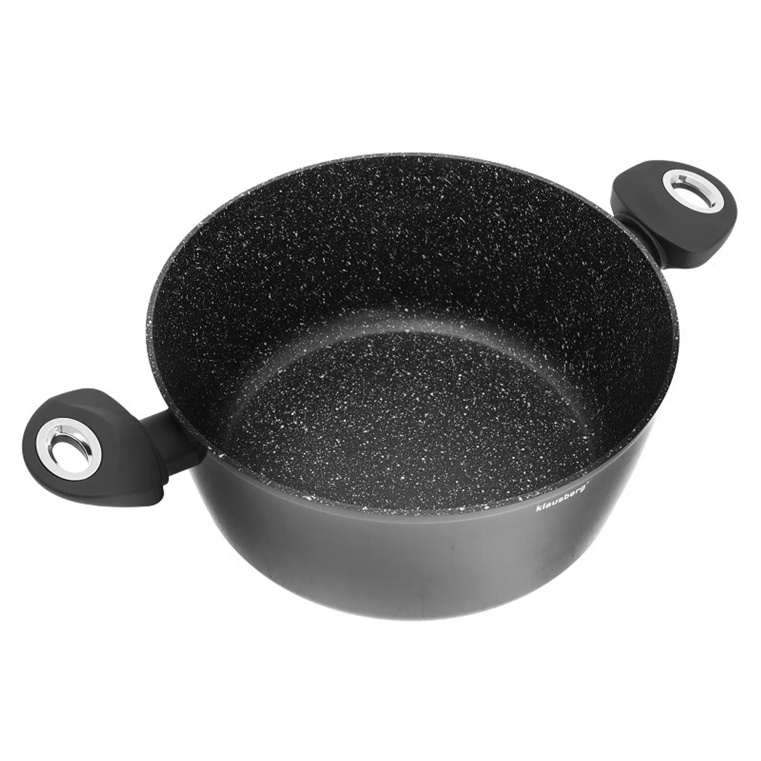 Zestaw garnków 15 elementów aluminium, czarny Klausberg — zdjęcie 5