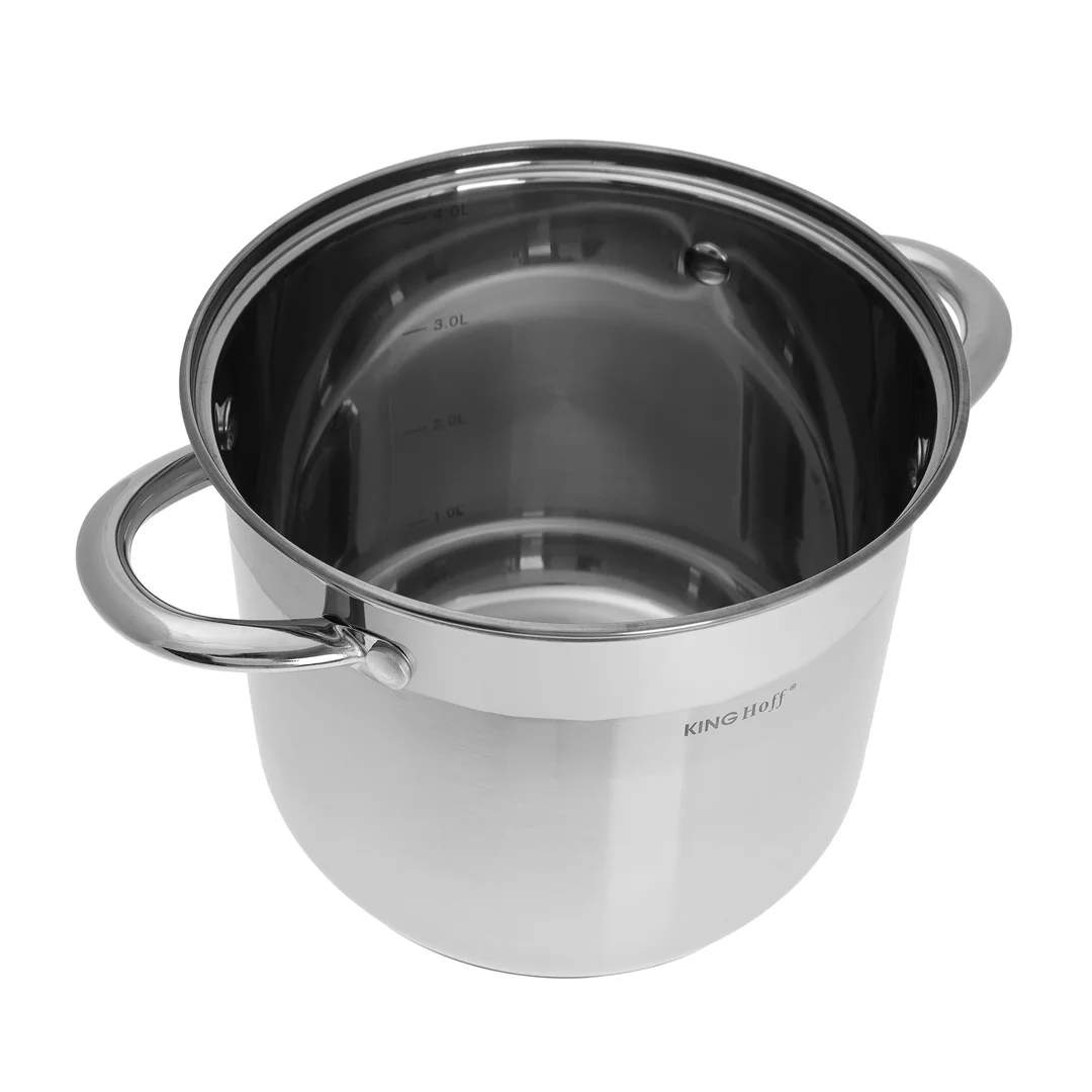 Zestaw garnków 6 elementów, stal Ø18,20,22cm KingHoff — zdjęcie 4
