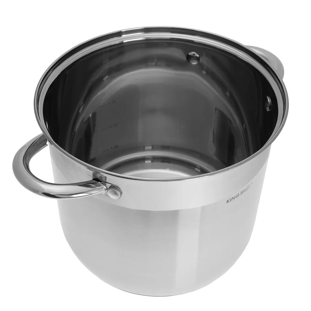 Zestaw garnków 6 elementów, stal Ø18,20,22cm KingHoff — zdjęcie 6