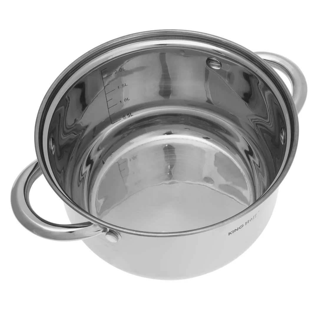 Zestaw garnków 6 elementów, stal, Ø18,20,24cm Kinghoff Kinghoff — zdjęcie 5