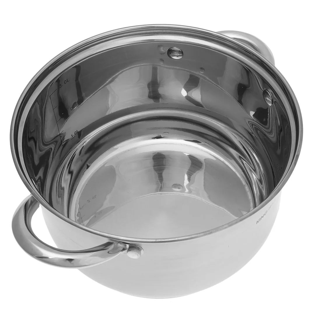 Zestaw garnków 6 elementów, stal, Ø18,20,24cm Kinghoff Kinghoff — zdjęcie 9