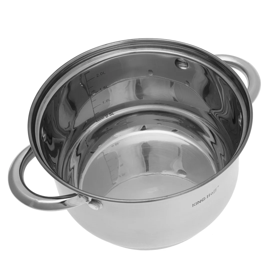 Zestaw garnków 8 elementów, stal, Ø16,18,20,24cm Kinghoff — zdjęcie 6