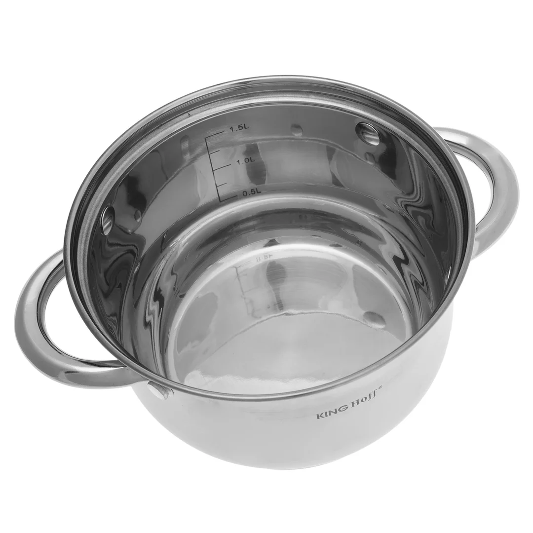 Zestaw garnków 8 elementów, stal, Ø16,18,20,24cm Kinghoff — zdjęcie 8